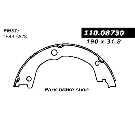 Centric Brake Shoes,111.08730